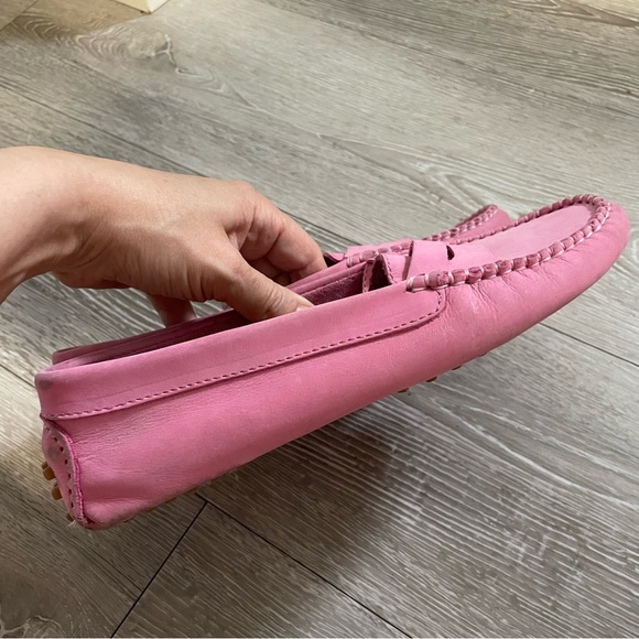 Jeffrey Campbell Pink Suede Leather Barbie Loafer Slip On Shoes Flats Size 38 - Picture 8 of 9